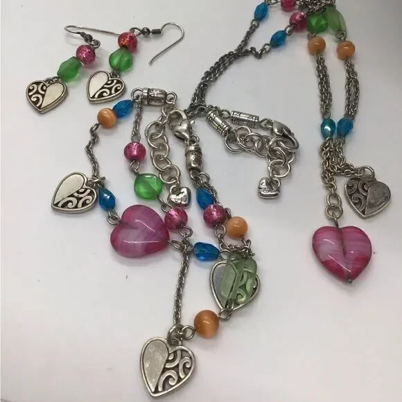 Brighton Deco Heart Jewelry Set